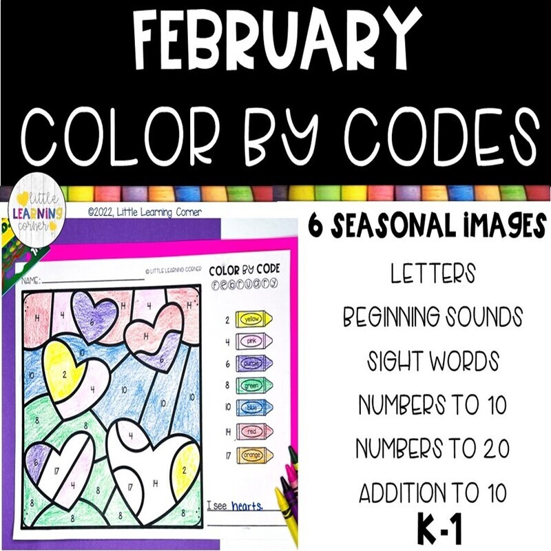 February Color by Codes
