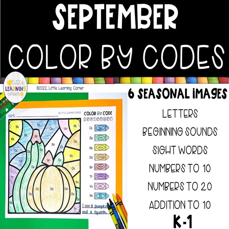 September Color by Codes