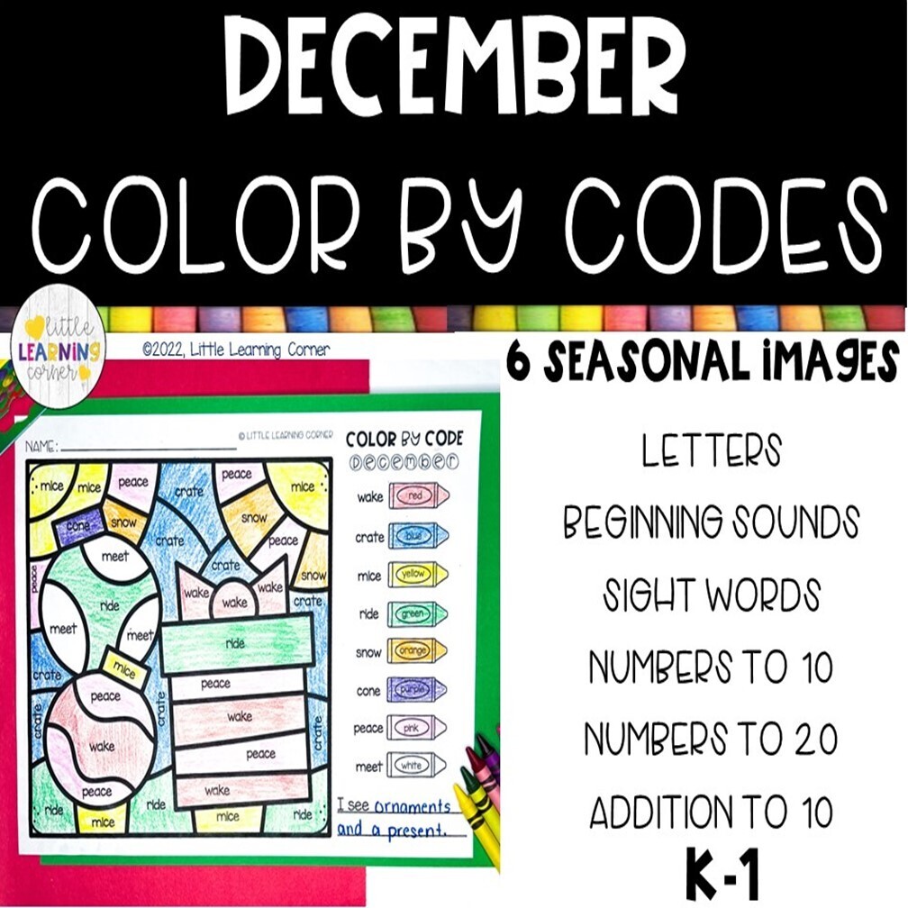 December Color by Codes
