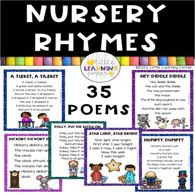 Nursery Rhymes Colored Posters