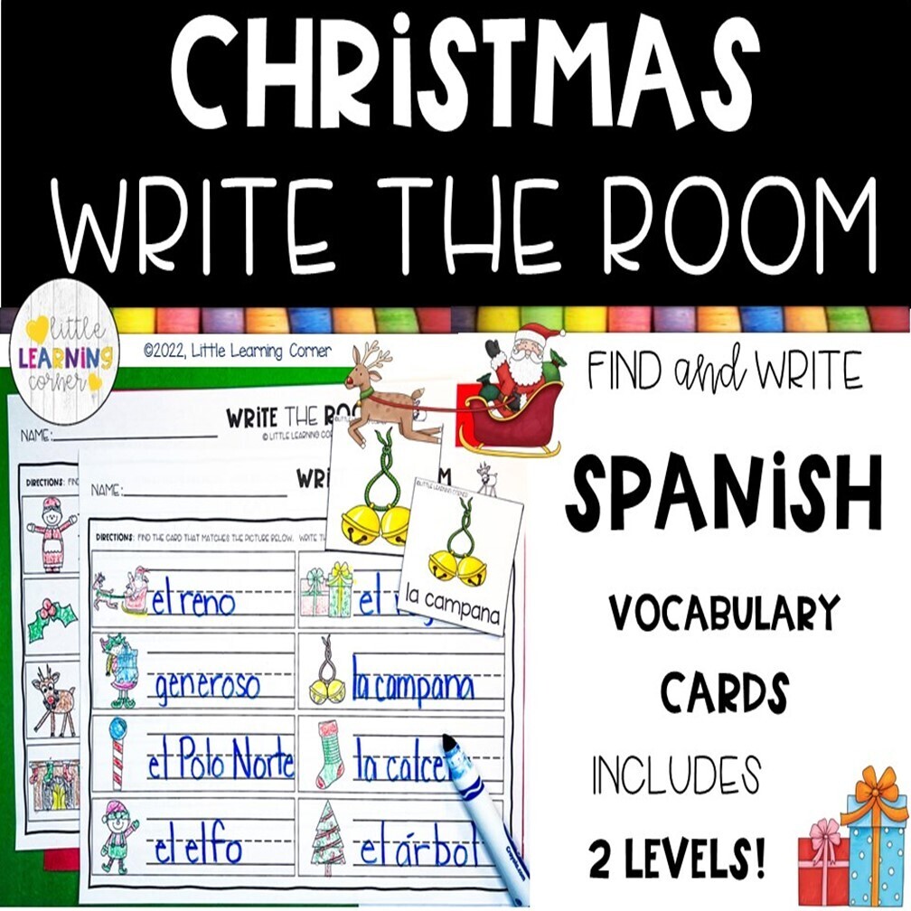 Spanish Christmas Write the Room
