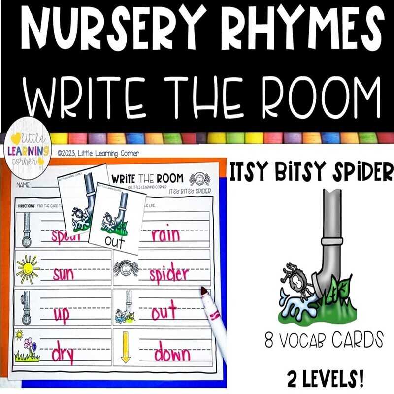 Itsy Bitsy Spider Write the Room
