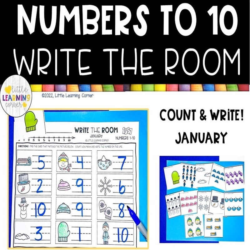 January Write the Room Numbers to 10 January Write the Room Numbers to 10