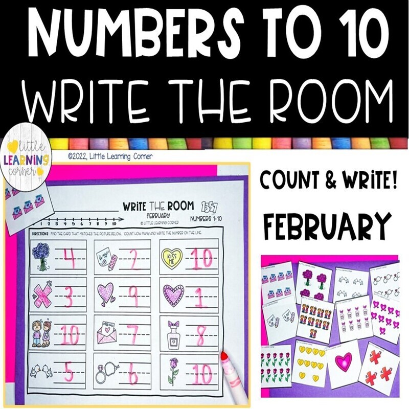 February Write the Room Numbers to 10
