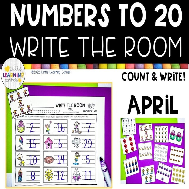 April Write the Room Numbers to 20