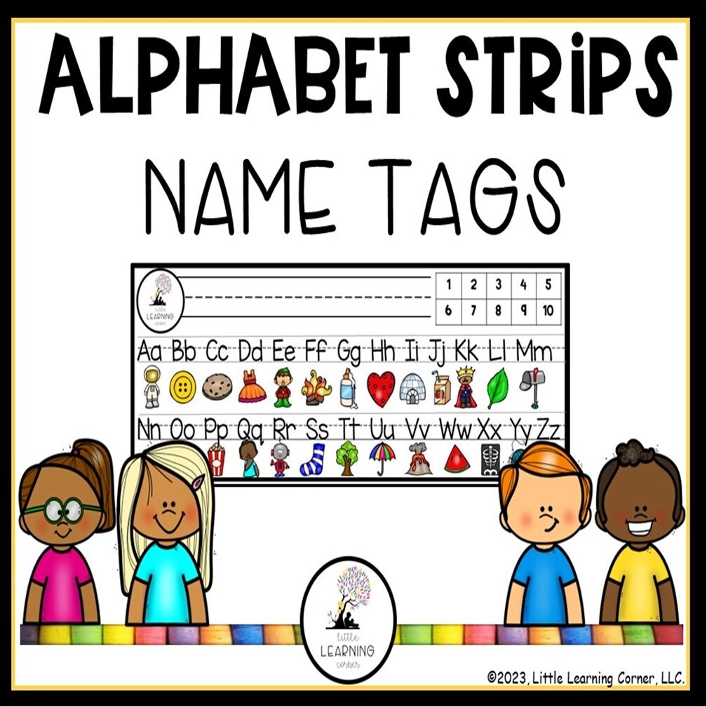 Alphabet Strip for Desk | Name Tag