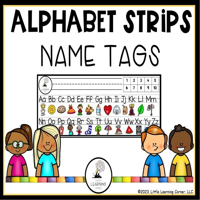 Alphabet Strip for Desk | Name Tag