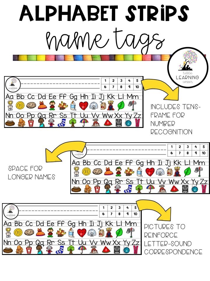 Alphabet Strip for Desk | Name Tag alphabet-strip-for-desk-name-tag