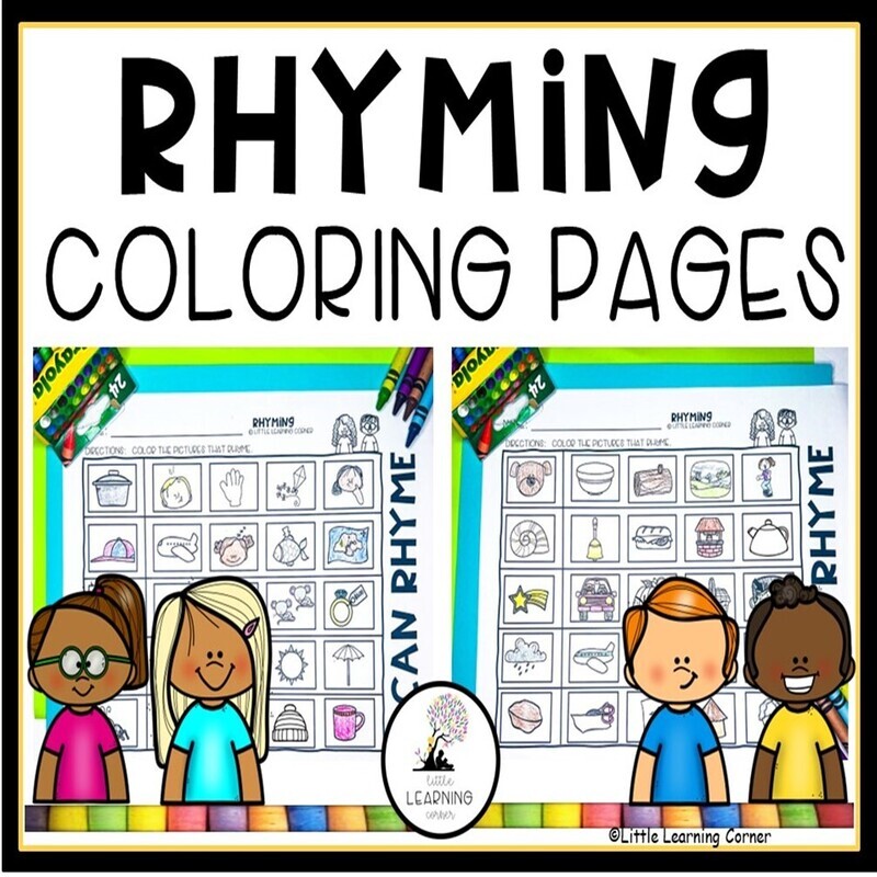 Rhyming Coloring Pages