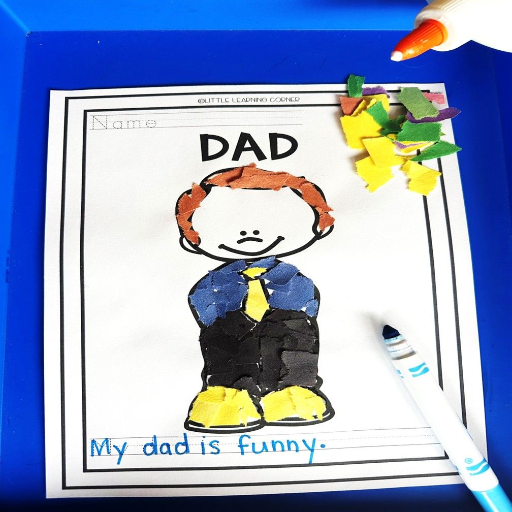 Dad Tear Art Craft | Father's Day