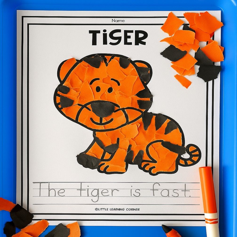 Tiger Tear Art Craft