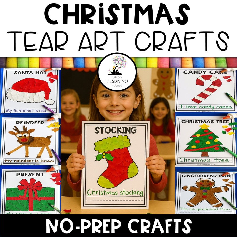 Christmas Tear Art Crafts Bundle