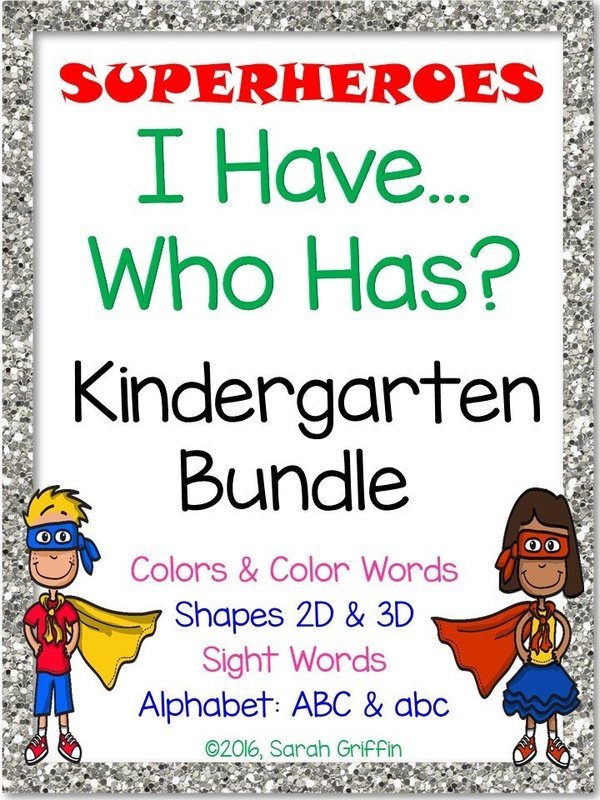I Have Who Has - Kindergarten Bundle