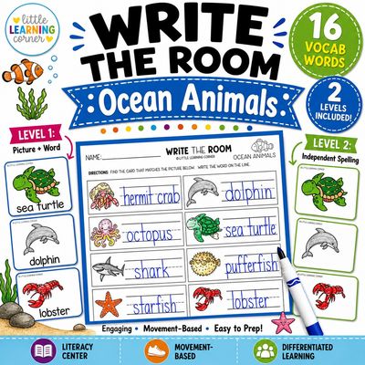 Ocean Animals Write the Room