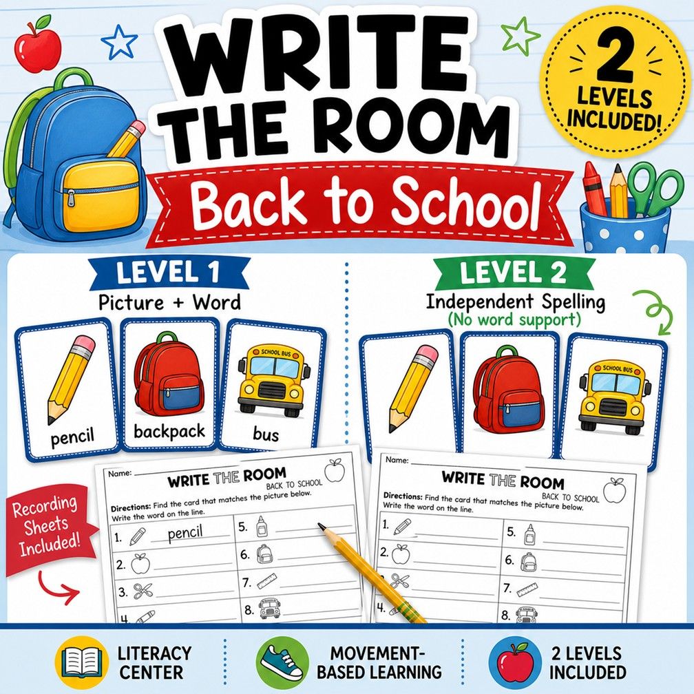 Back to School Write the Room