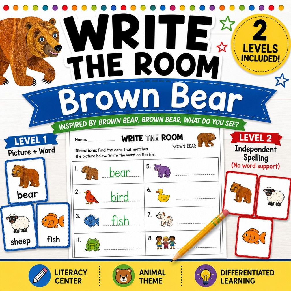 Brown Bear Write the Room