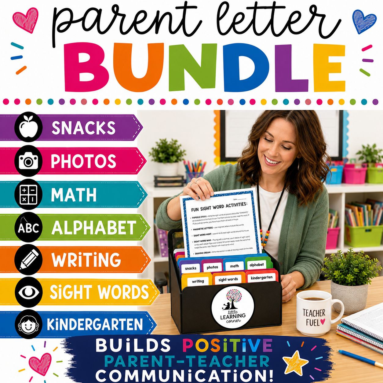Parent Letters Bundle | Pre-K TK Kindergarten Parent Communication Forms