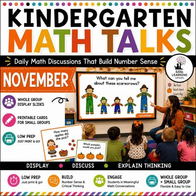 Kindergarten Math Talks NOVEMBER | Daily Number Talks Kindergarten Math Talks NOVEMBER | Daily Number Talks