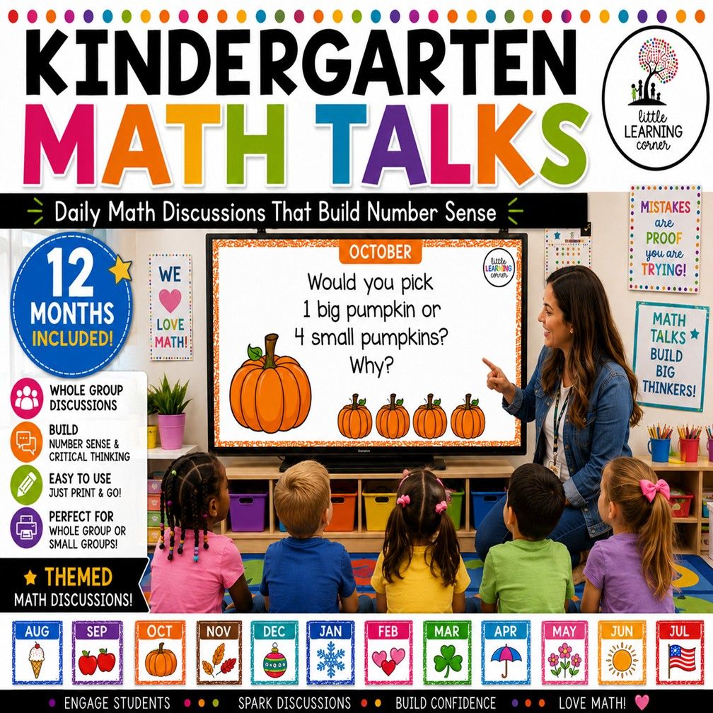 Kindergarten Math Talks BUNDLE Kindergarten Math Talks BUNDLE