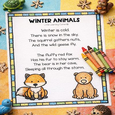 Winter Animals | Animal Poem for Kids | Arctic Animals