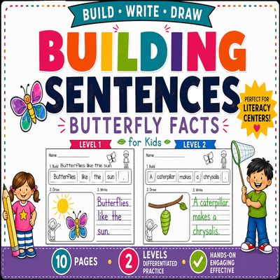Building Sentences: Butterfly Facts