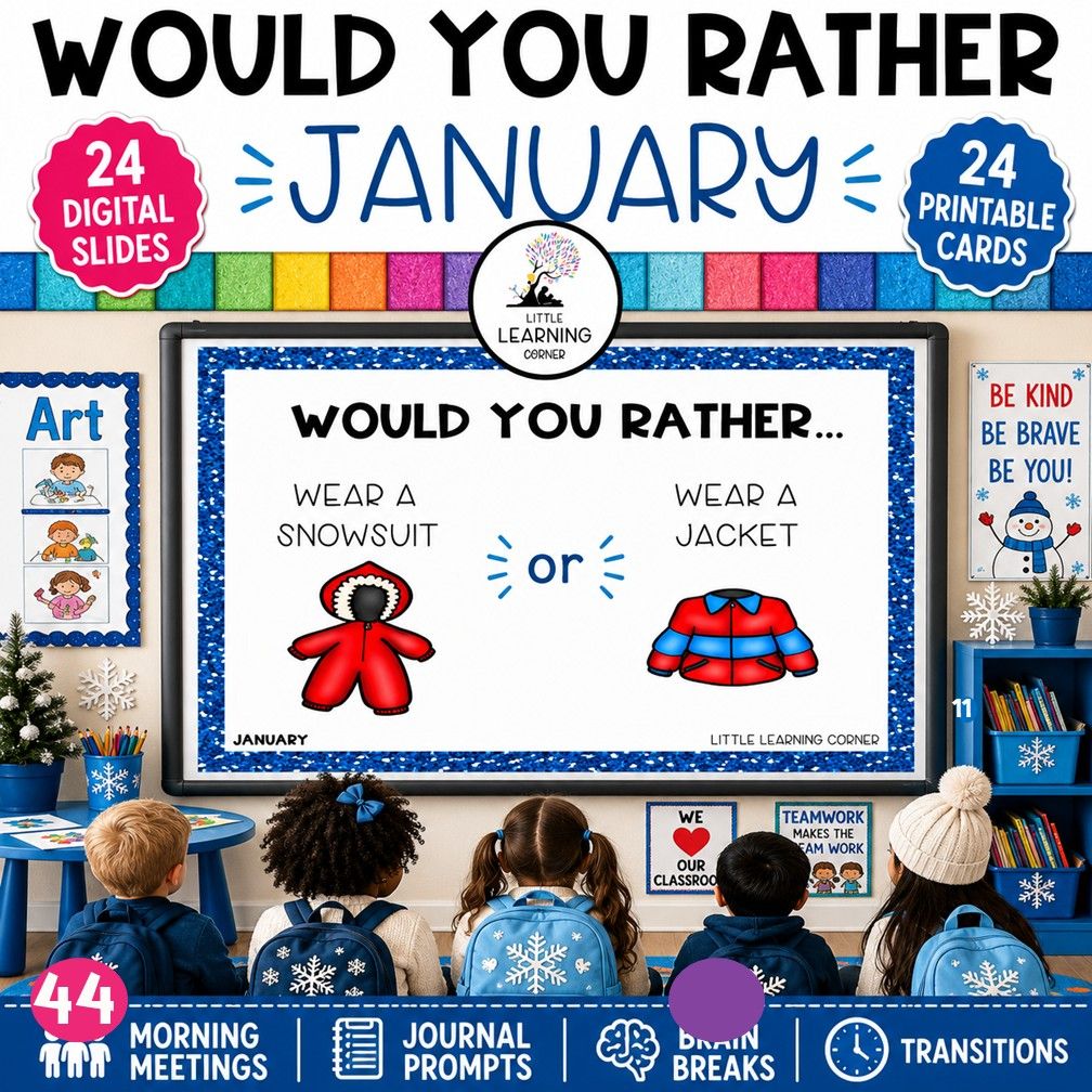 January Would You Rather Questions for Kids | This or That January Would You Rather Questions for Kids | This or That