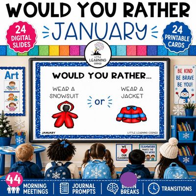January Would You Rather Questions for Kids | This or That