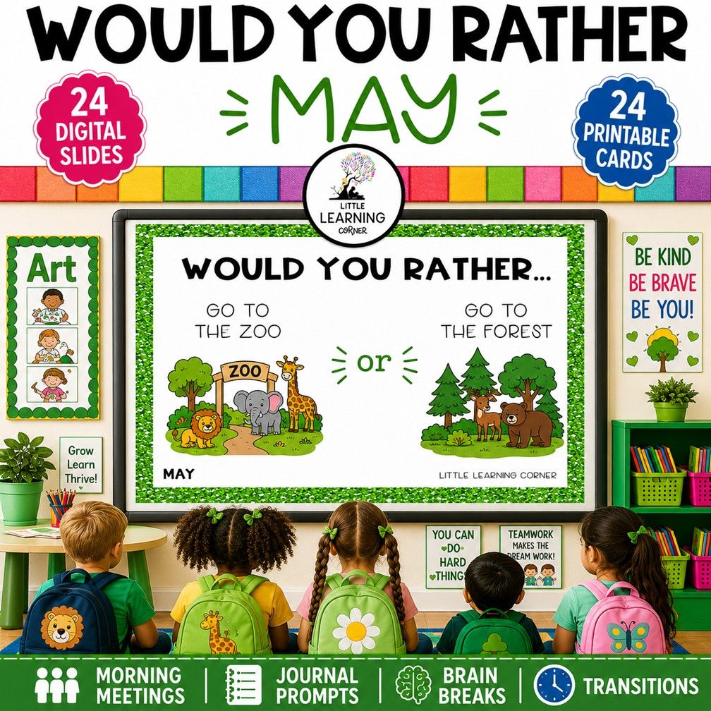 May Would You Rather Questions for Kids | This or That