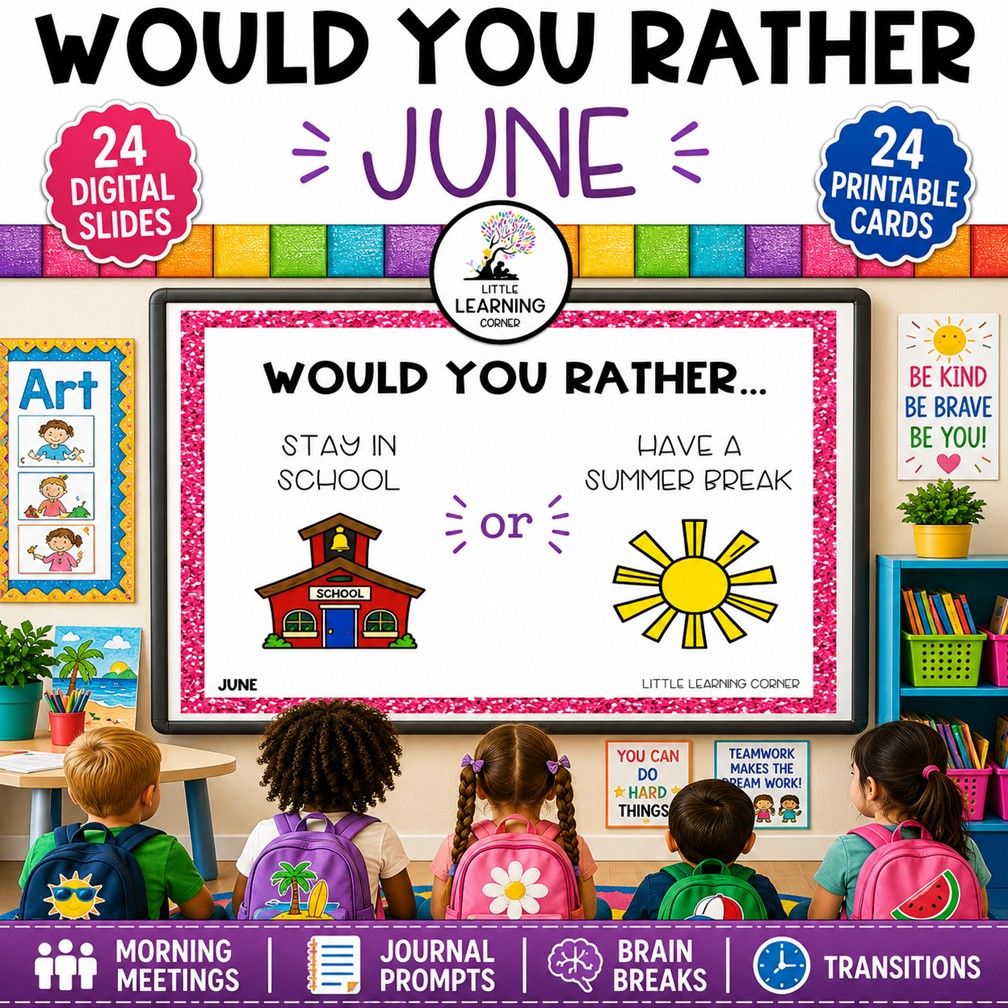 June Would You Rather Questions for Kids | This or That