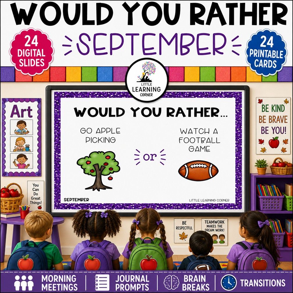 September Would You Rather Questions for Kids | This or That