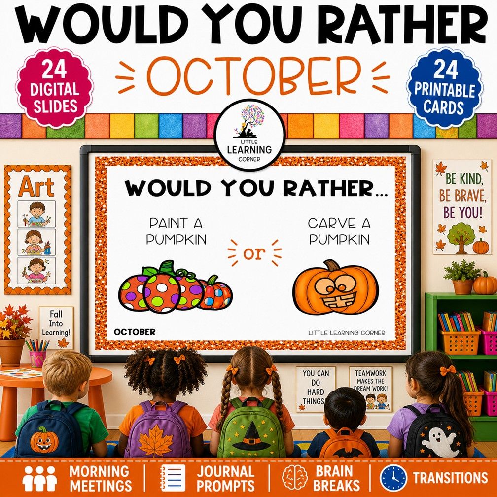 October Would You Rather Questions for Kids | This or That