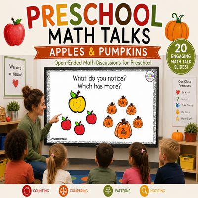 Preschool Math Talks APPLES and PUMPKINS