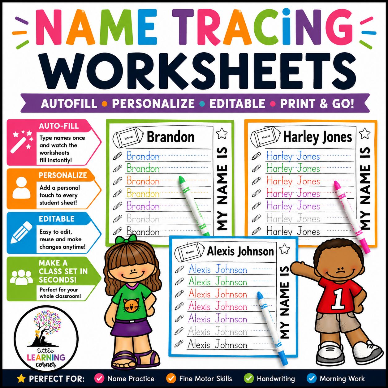 Name Tracing Worksheets