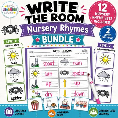 Nursery Rhymes Write the Room Bundle Nursery Rhymes Write the Room Bundle