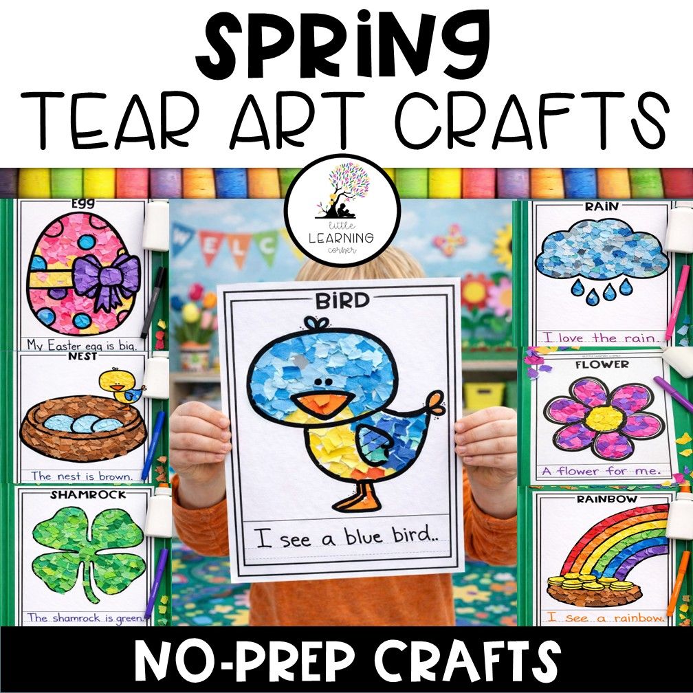 Spring Tear Art Crafts Bundle