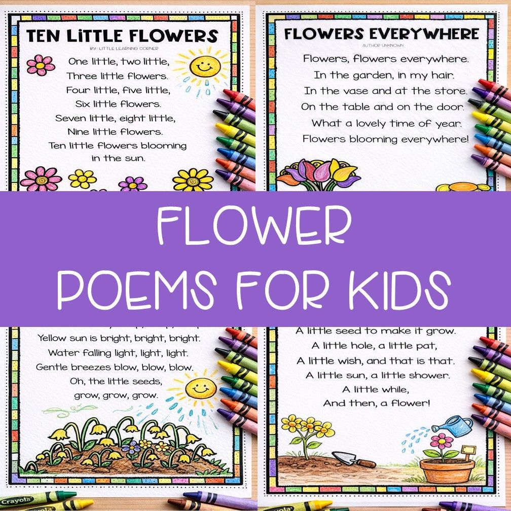 Flower Poems for Kids Flower Poems for Kids