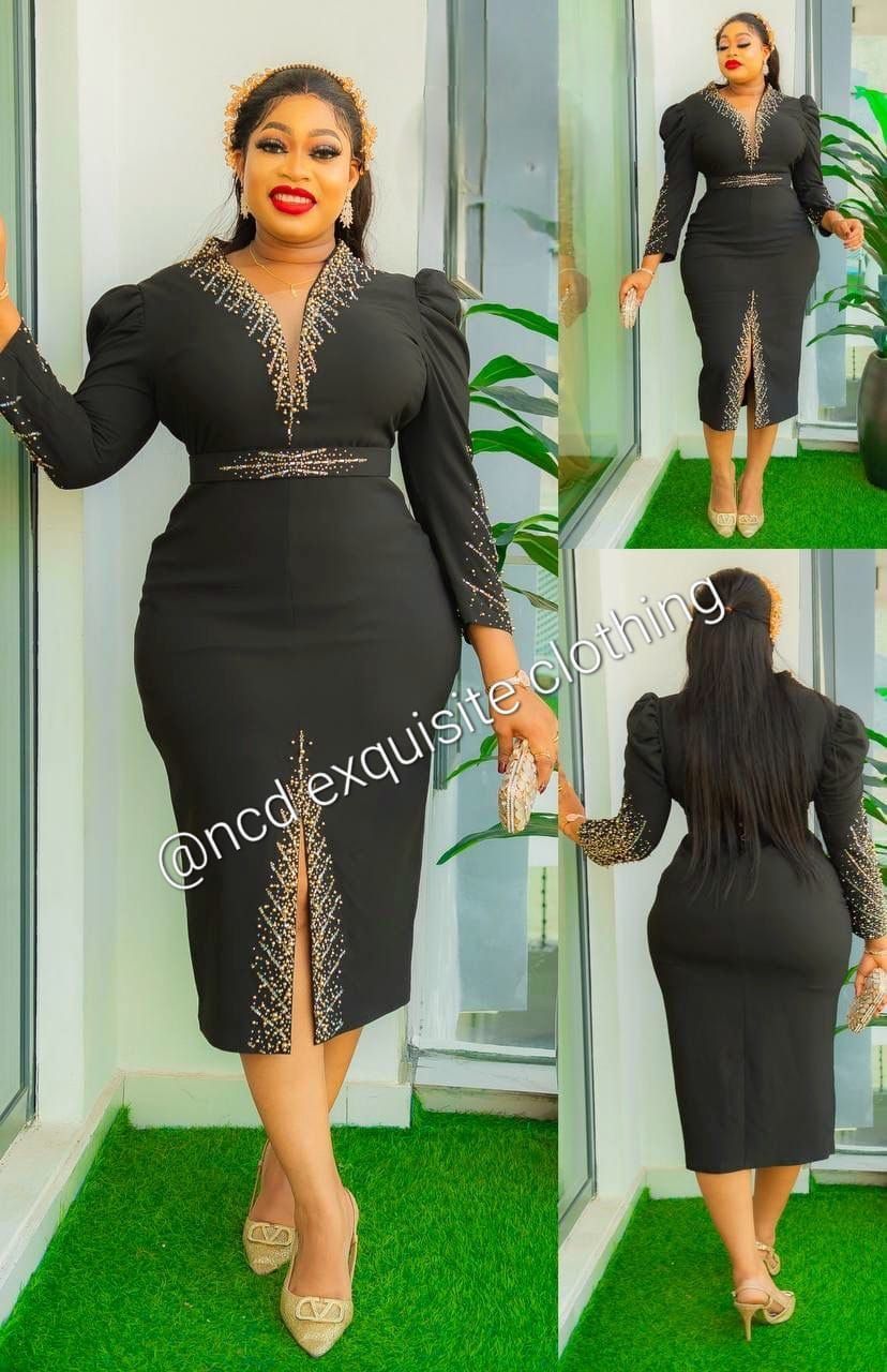 Black & Gold Elegant Dress