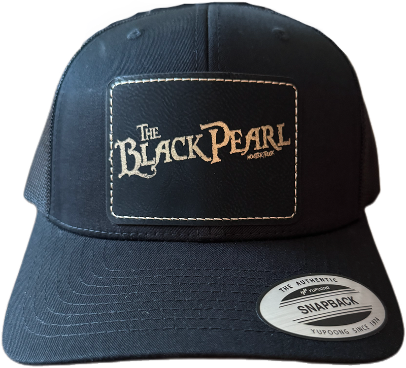 Leather Patch SnapBack BLACK PEARL