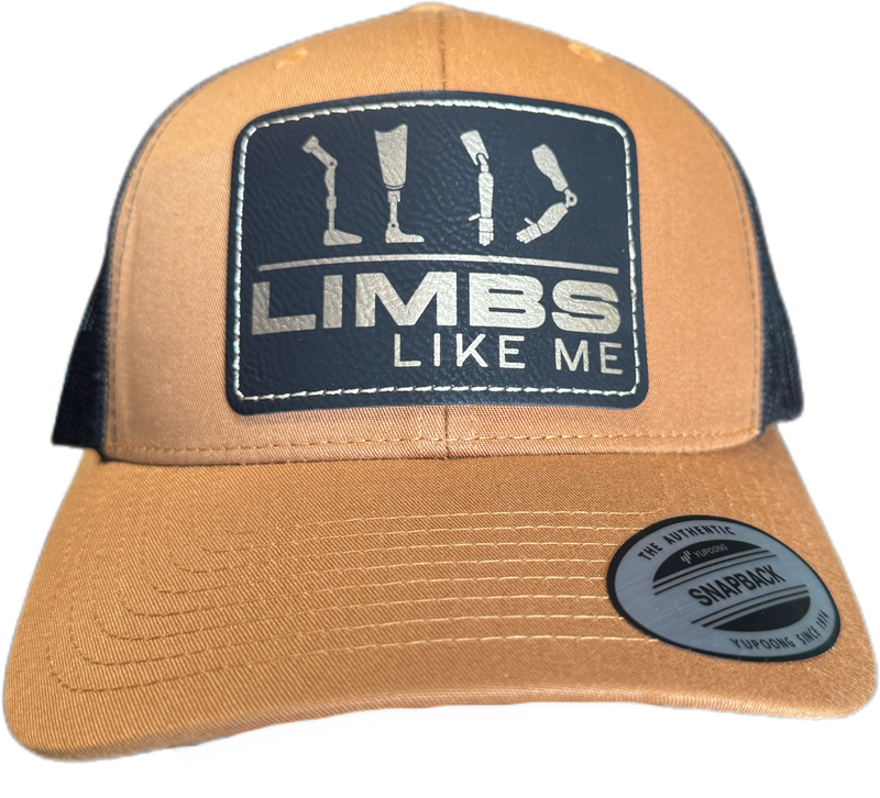 Limbs Like Me Leather Patch SnapBack Hat