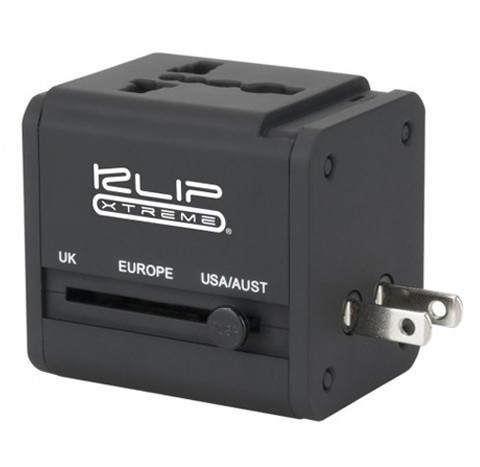 Klip Xtreme KMA-150 | Adaptador universal para viajes - 2 puertos USB
