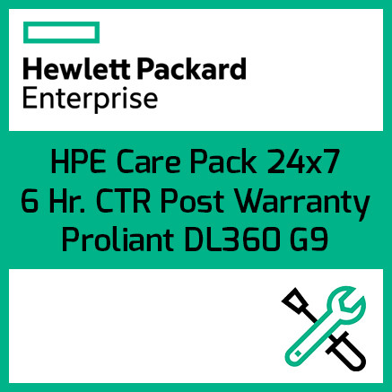 HPE Care Pack 24x7 6 Hr. CTR Post Warranty | ProLiant DL360 G9