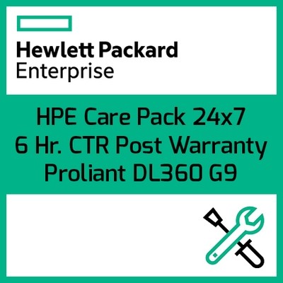HPE Care Pack 24x7 6 Hr. CTR Post Warranty | ProLiant DL360 G9
