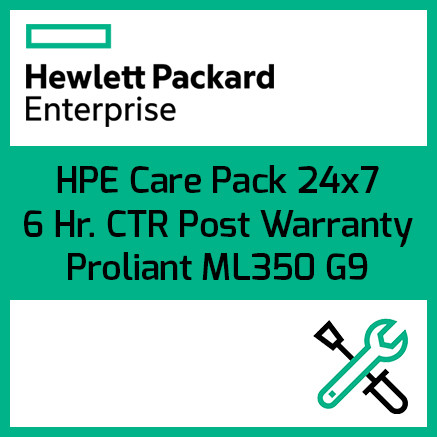 HPE Care Pack 24x7 6 Hr. CTR Post Warranty | ProLiant ML350 G9