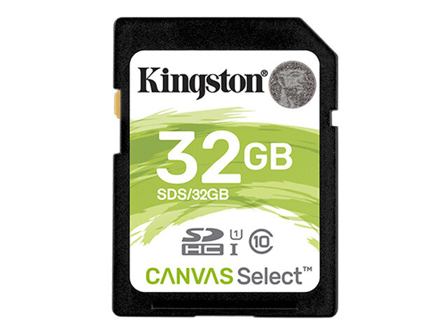 Kingston Canvas Select Tarjeta de memoria flash SD | Class10 | 32GB