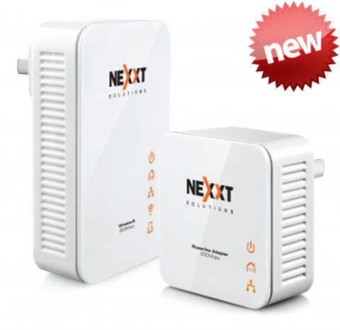 Nexxt Sparx201-W | Kit de adaptador para powerline inalámbrico (Extensión de cobertura Wi-Fi)