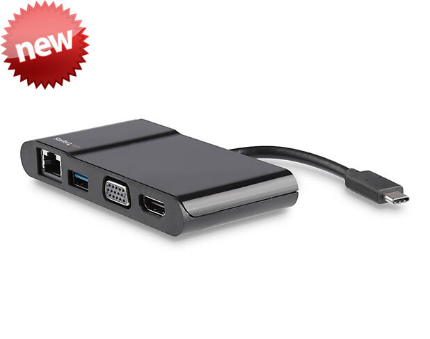 StarTech Hub Multipuertos USB-C | HDMI o VGA 4K