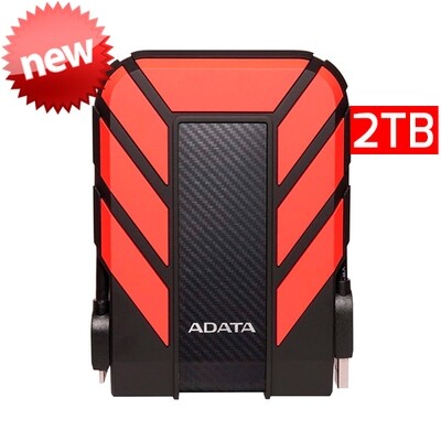Adata HD710P | Disco Duro Externo | 2TB | Color Rojo