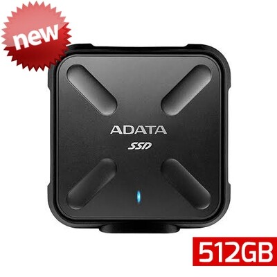 Adata SD700 SSD | Unidad de Estado Sólido Portátil | 512GB | Color Negro