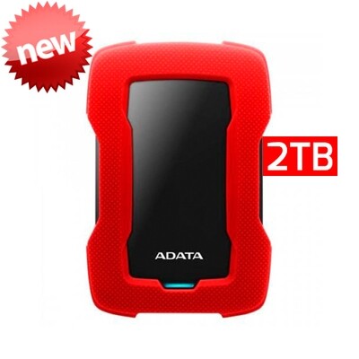 Adata HD330 | Disco Duro Externo | 2TB | Color Rojo