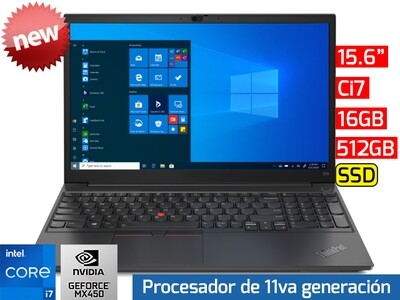 Lenovo ThinkPad E15 Gen 2 | 15.6" - Ci7 - 16GB - 512GB SSD